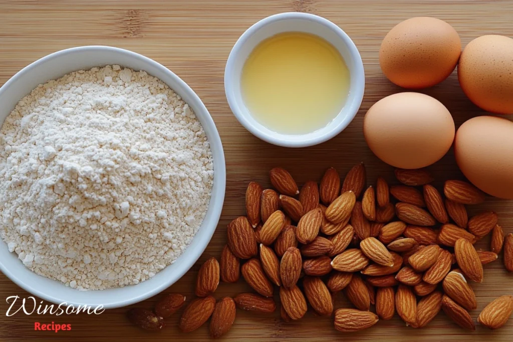 almond nut cake recipe - Ingredients