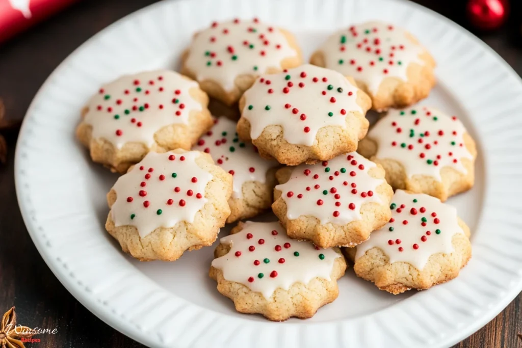 anise cookies the italian anisette n a white plate -winsome recipes