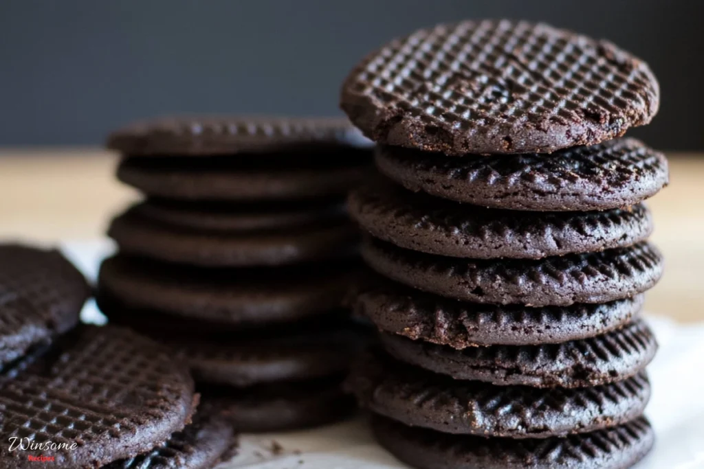 chocolate wafer cookies - main -winsome recipes