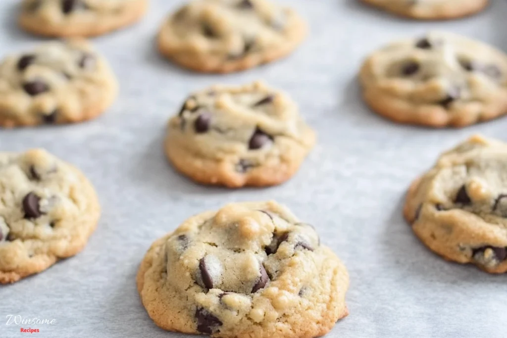 a baked ghirardelli chocolate chip cookie recipe looking delicious