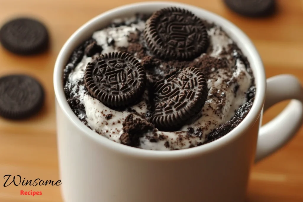oreo mug cake - winsome recipes