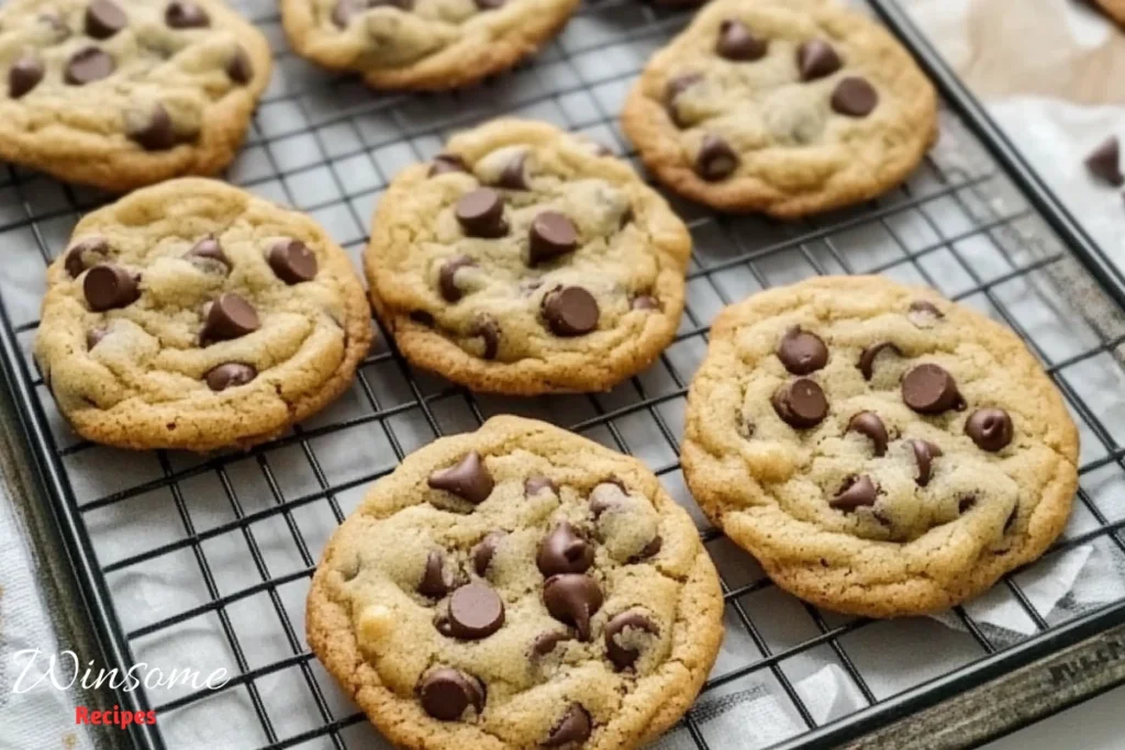 small batch chocolate chip cookies Final dessert after cooking -winsome recipes