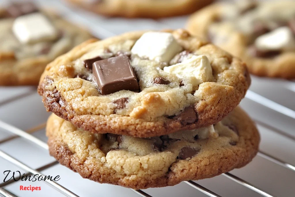 s'mores cookies Looking delicious one above one - winsome recipes