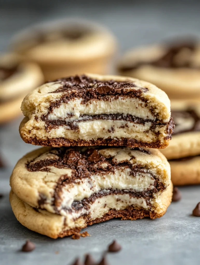  visually appealing close-up of a freshly baked Oreo cookie 