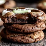 Delicious Andes Mint Cookies featuring chocolate chip cookies with a refreshing green mint filling. Perfect for mint lovers!