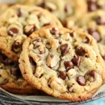 Delicious chocolate chip pecan cookies, loaded with chocolate chips and crunchy nuts, perfect for a sweet treat.